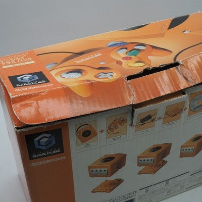 Nintendo GameCube Console System Orange + Game Boy Player Enjoy Plus Pack Boxed
