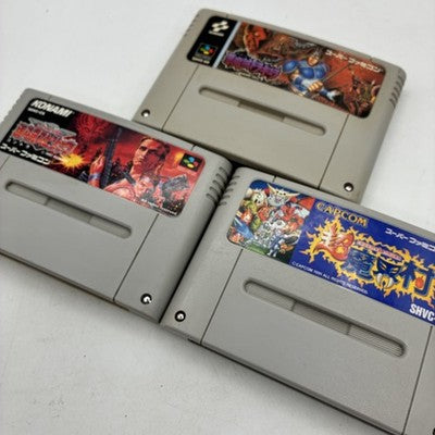 SNES Super Famicom Game Lot Super Ghouls'n Ghosts Contra III Castlevania IV JP