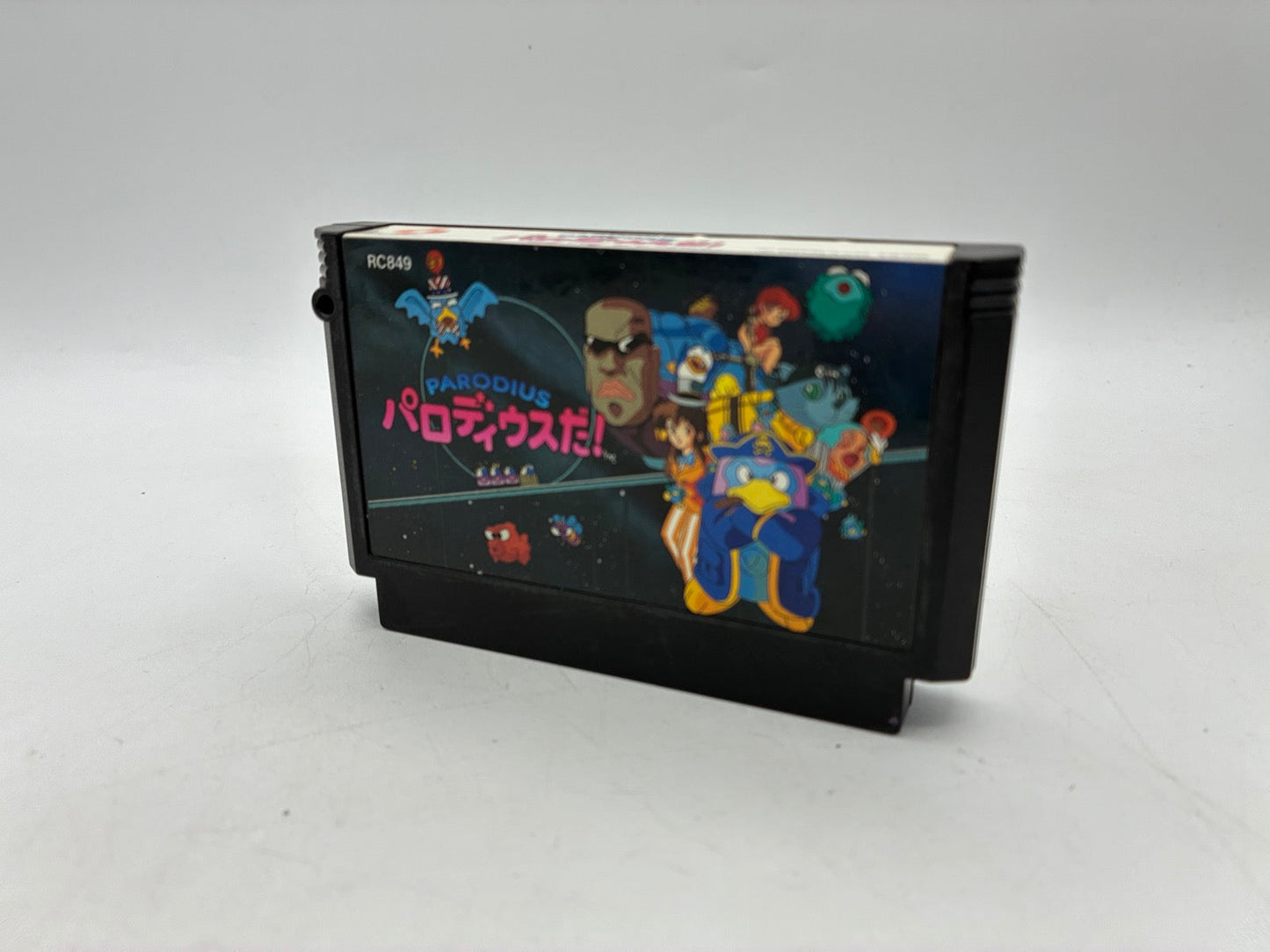 Famicom Konami Shooter 4 Set Gradius 1 & 2 Salamander Parodius Cartridge Only Tested JP
