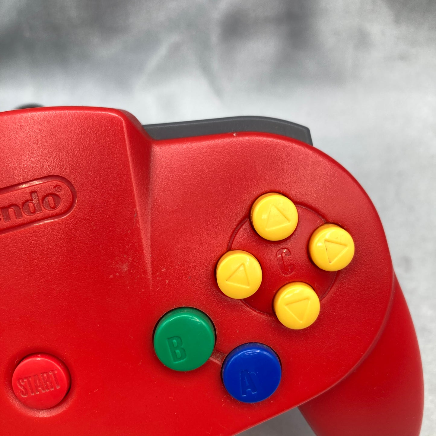 Used Nintendo 64 CONTROLLER Bros RED NUS-005 (Official Control Pad) - Tested & Working