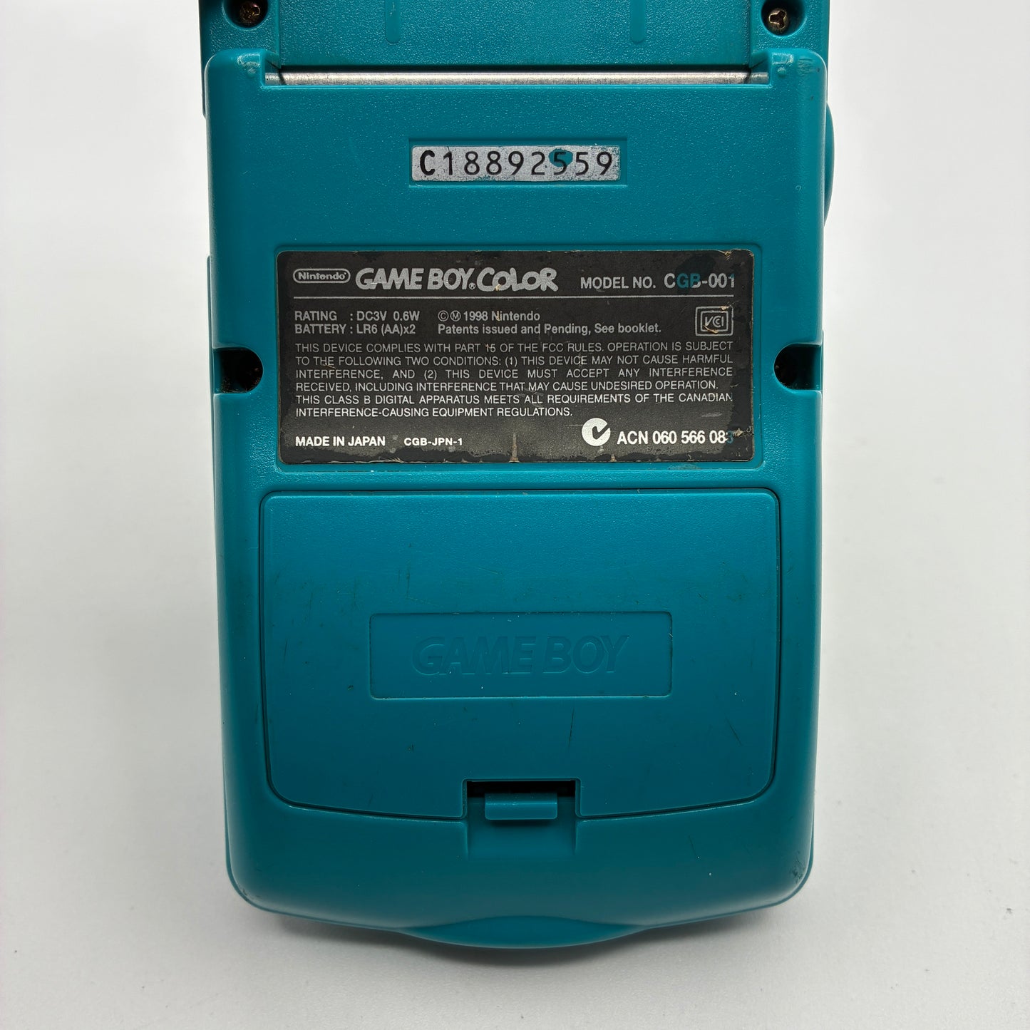 Used Nintendo GAME BOY COLOR BLUE CGB-001 Handheld Game Console - Tested & Working