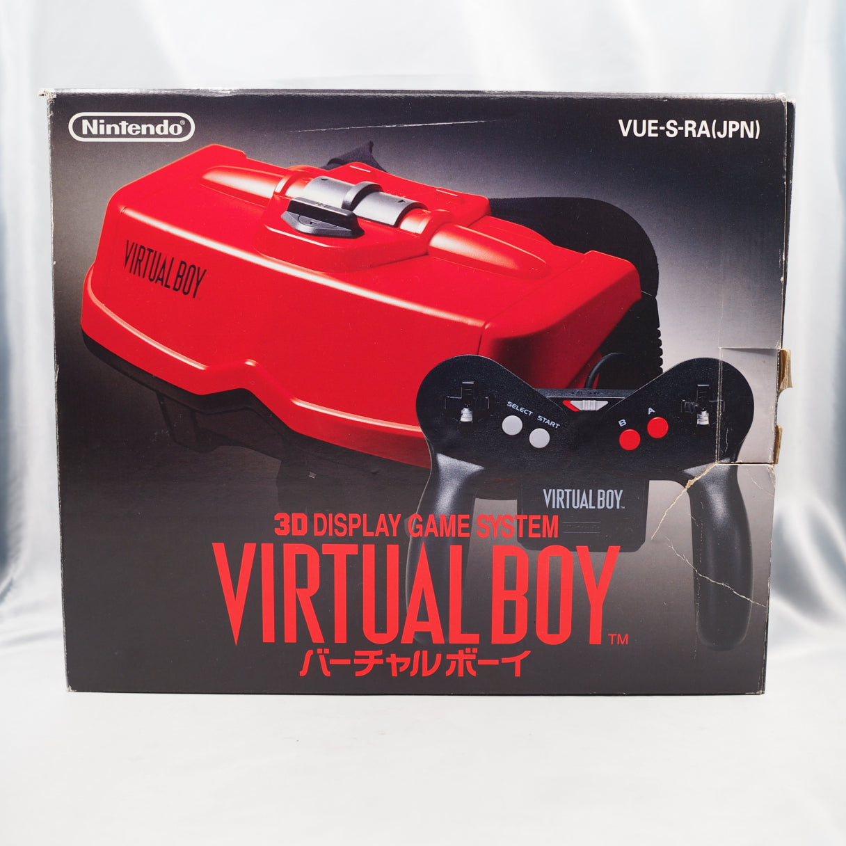 Used VIRTUAL BOY Nintendo 3D Display Game System Boxed W/ AC Adapter + AC adapter tap + 4 Games SET - Tested & Working