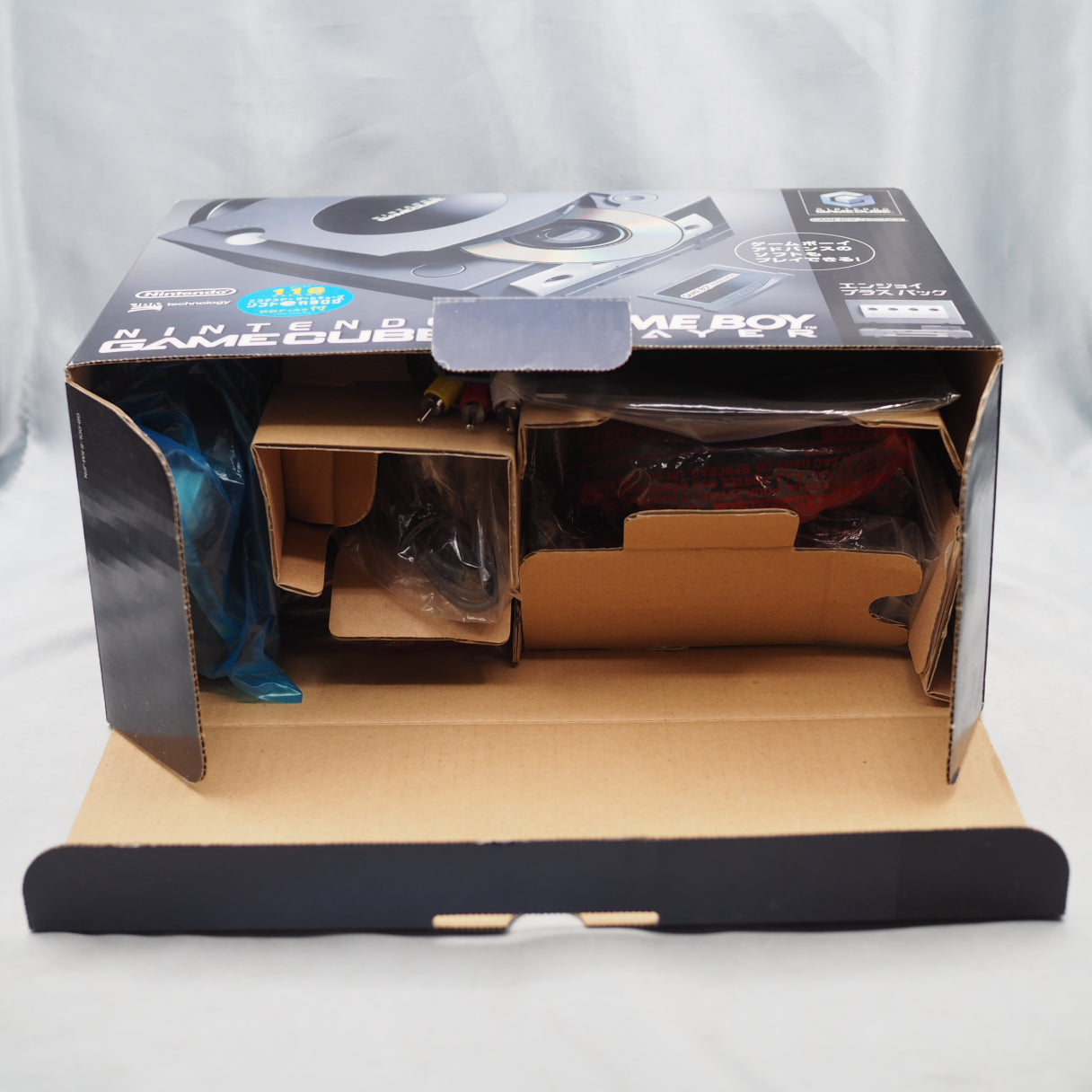 Used Nintendo GameCube Console System Black + Game Boy Player Enjoy Plus Pack Boxed - Tested & Working