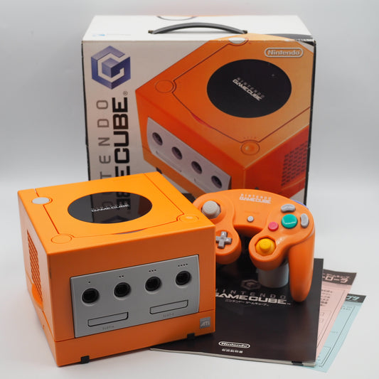 Used Nintendo GameCube Console System Orange DOL-001 NTSC-J NTSC-U/C - Tested & Working