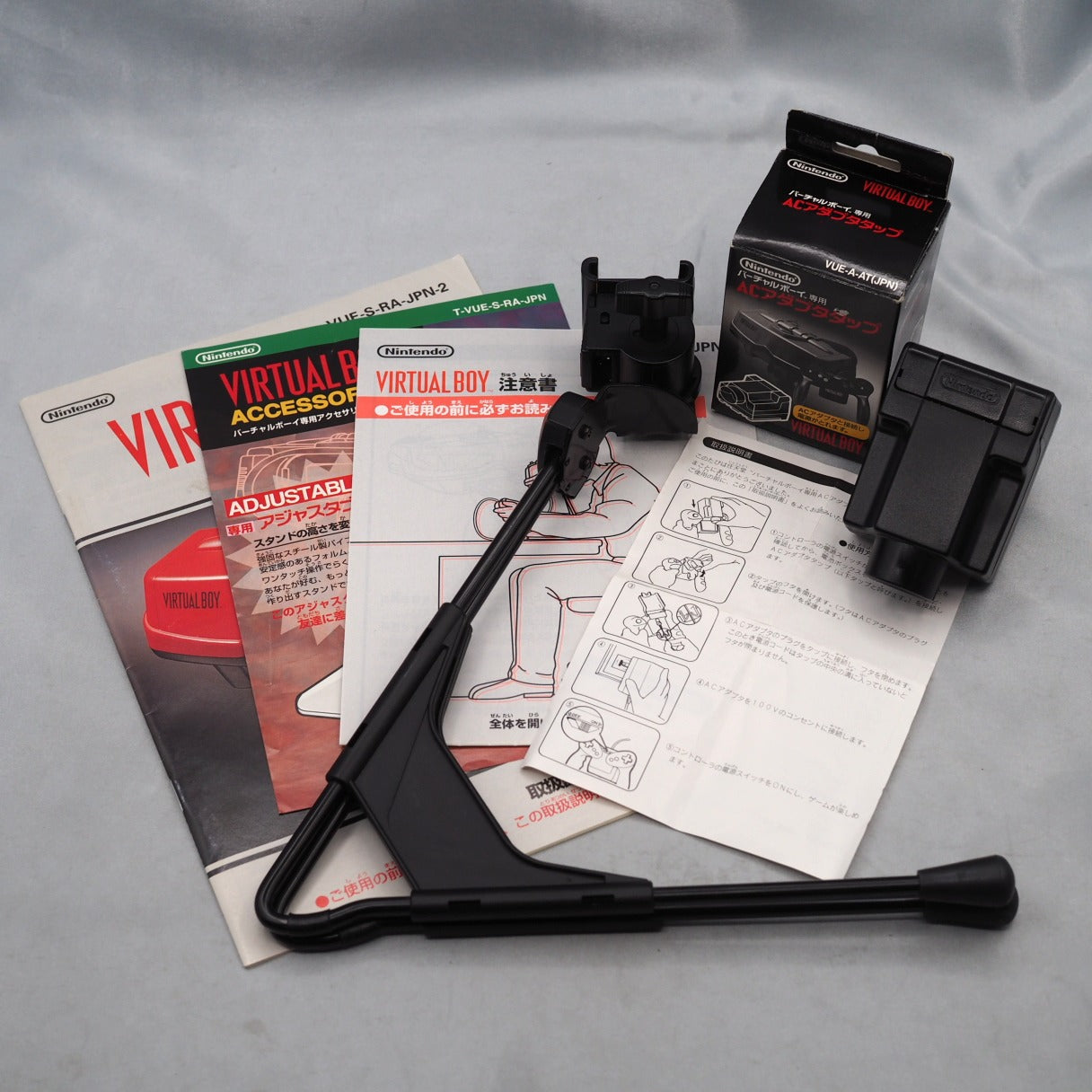 Used VIRTUAL BOY Nintendo 3D Display Game System Boxed + 5 Games SET - Tested & Working