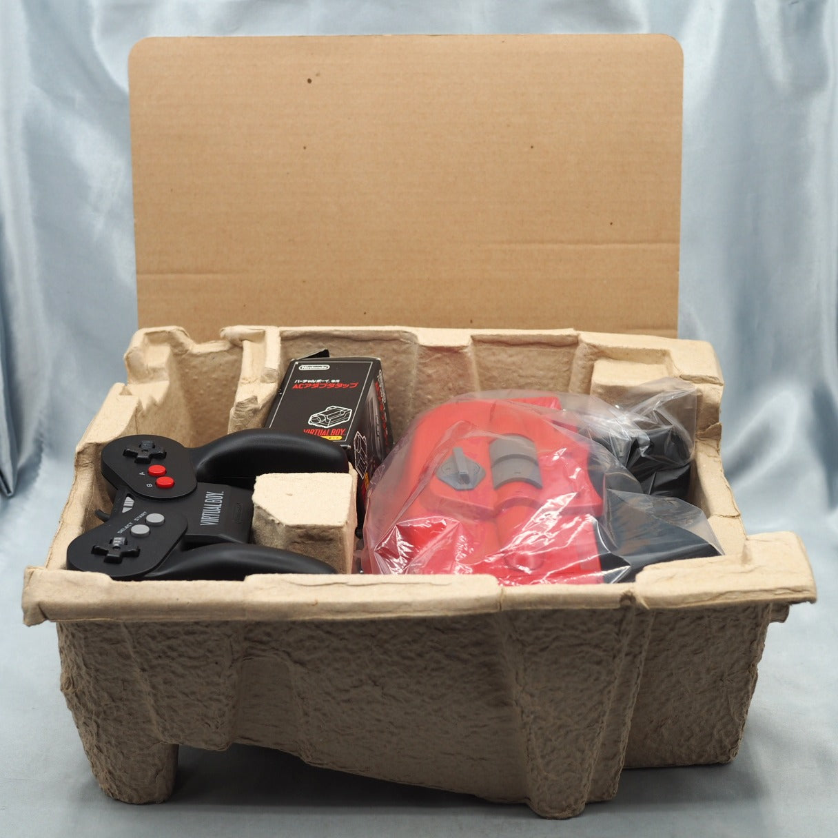 Used VIRTUAL BOY Nintendo 3D Display Game System Boxed + 5 Games SET - Tested & Working