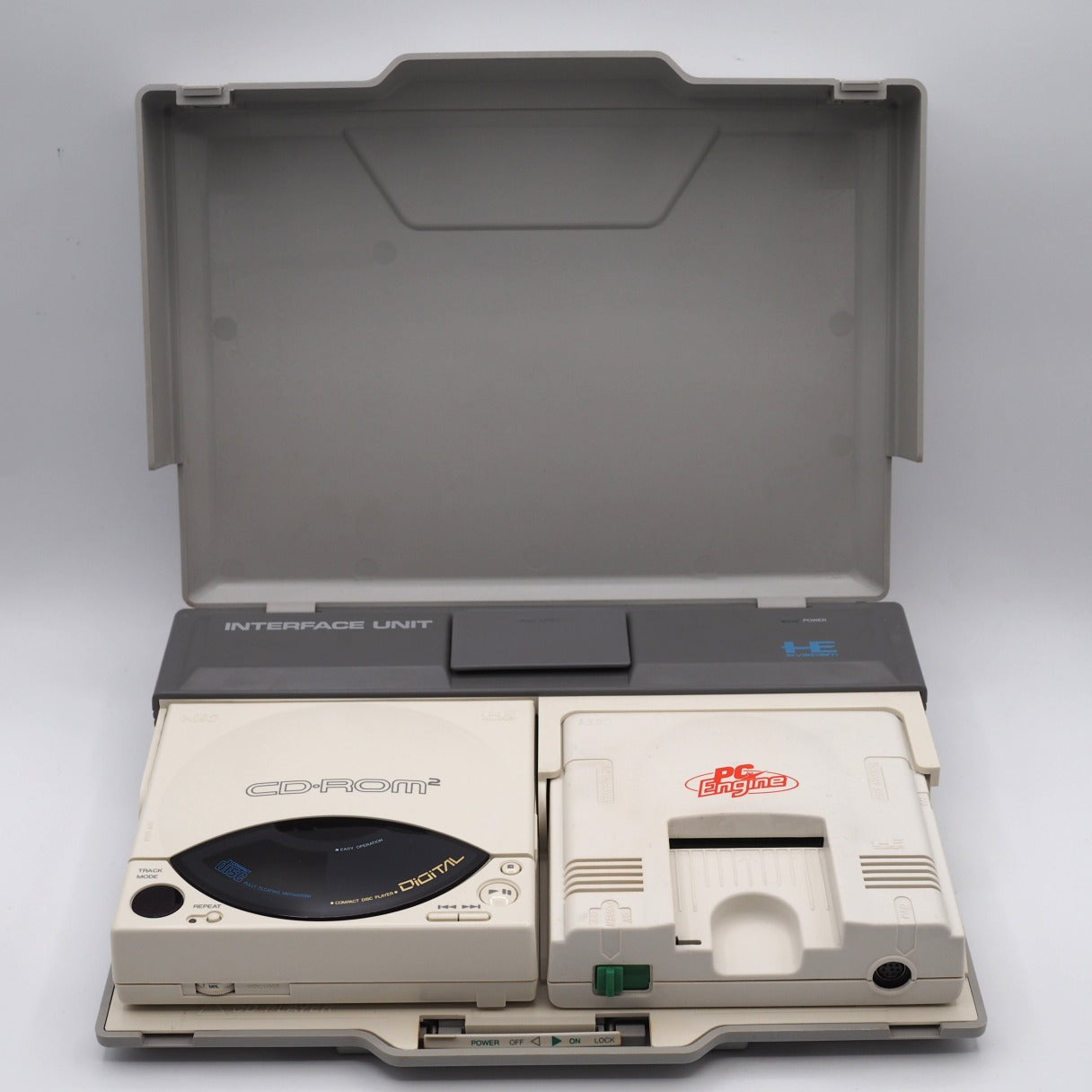 Used PC Engine INTERFACE UNIT IFU-30 CD-ROM2 PC Engine W/SYSTEM CARD - Tested & Working