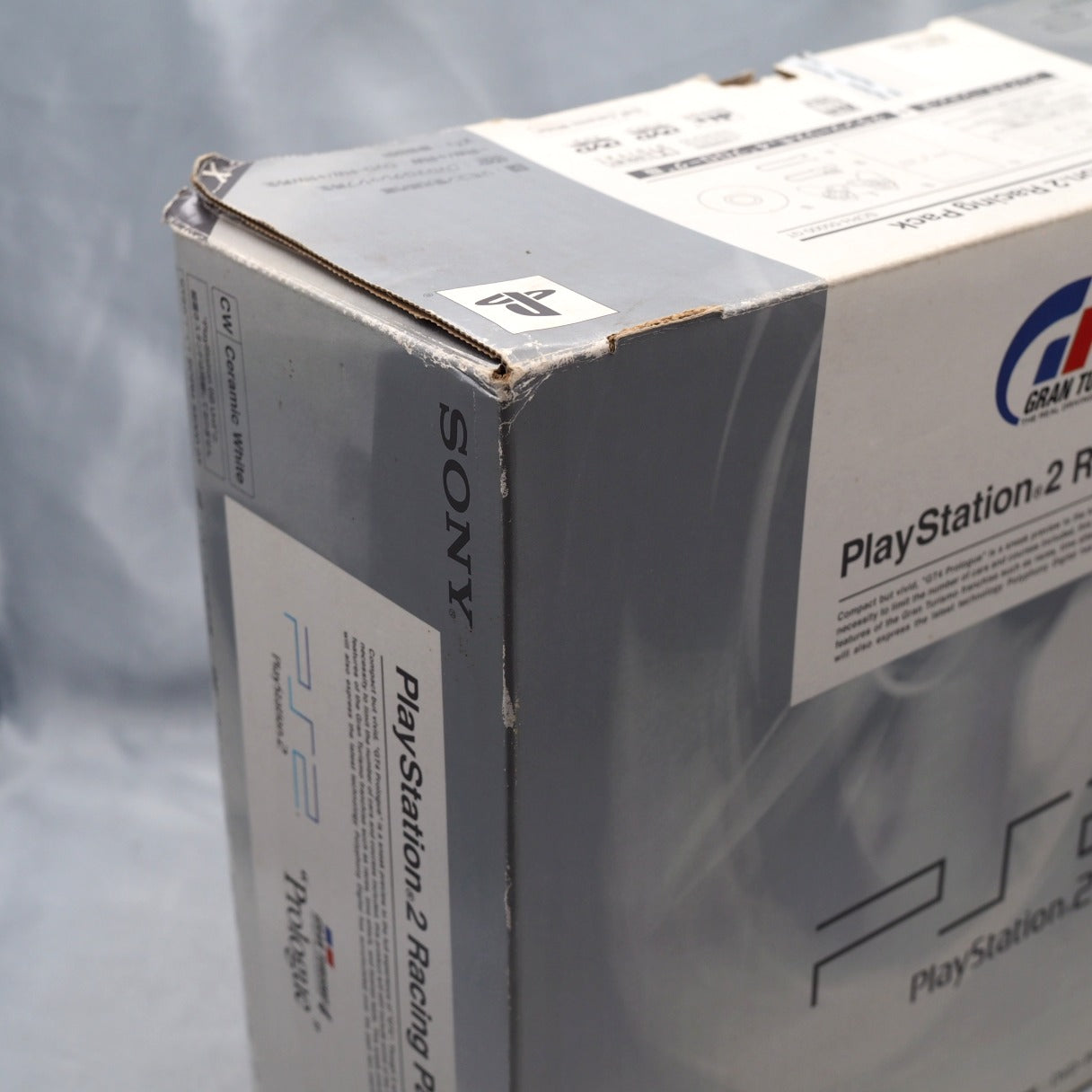 Used PS2 RACING Pack Console system SCPH-55000GT Boxed White NTSC-J - Tested & Working