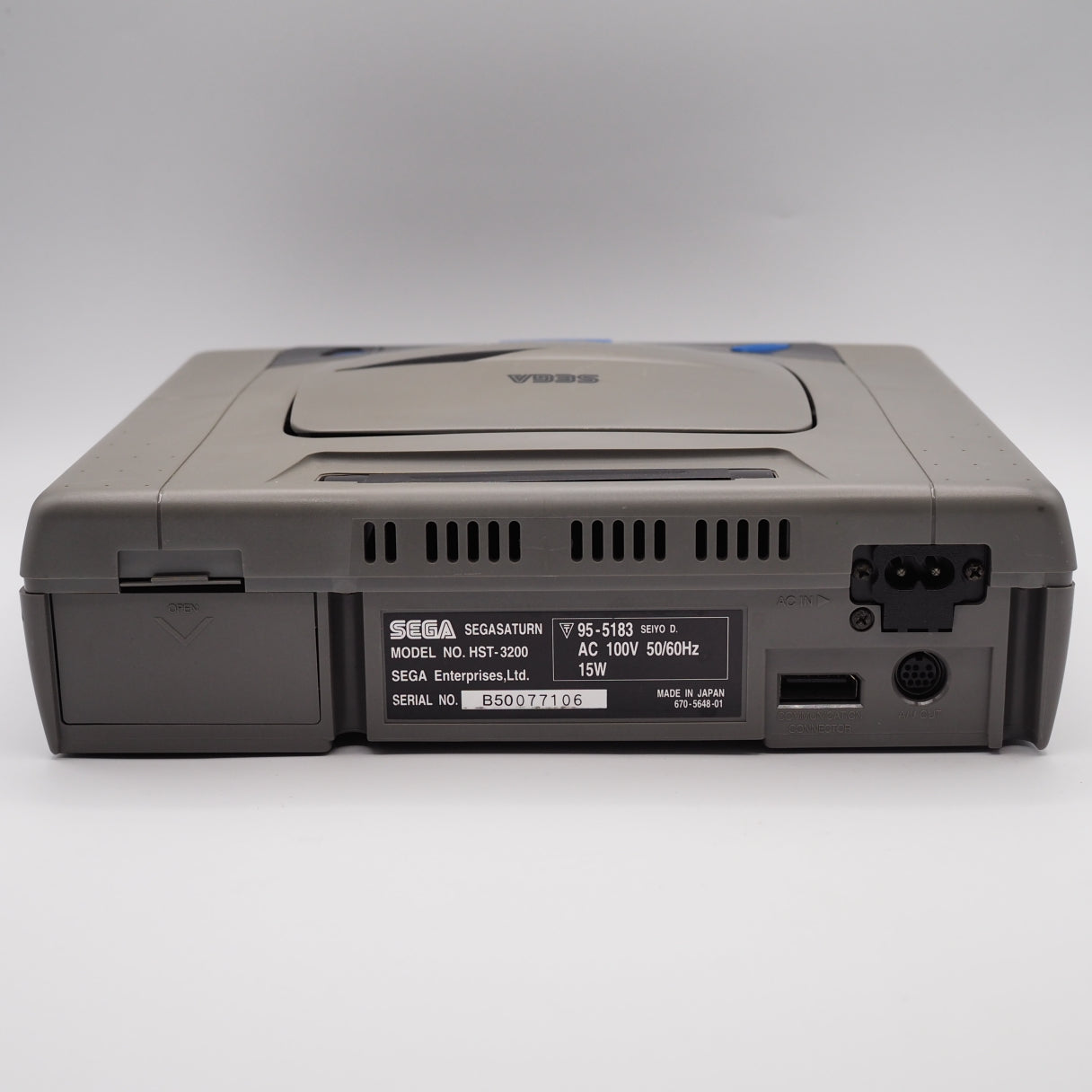 Used SEGA SATURN Console system Gray + 2 Controllers- The Original Challenger - Tested & Working
