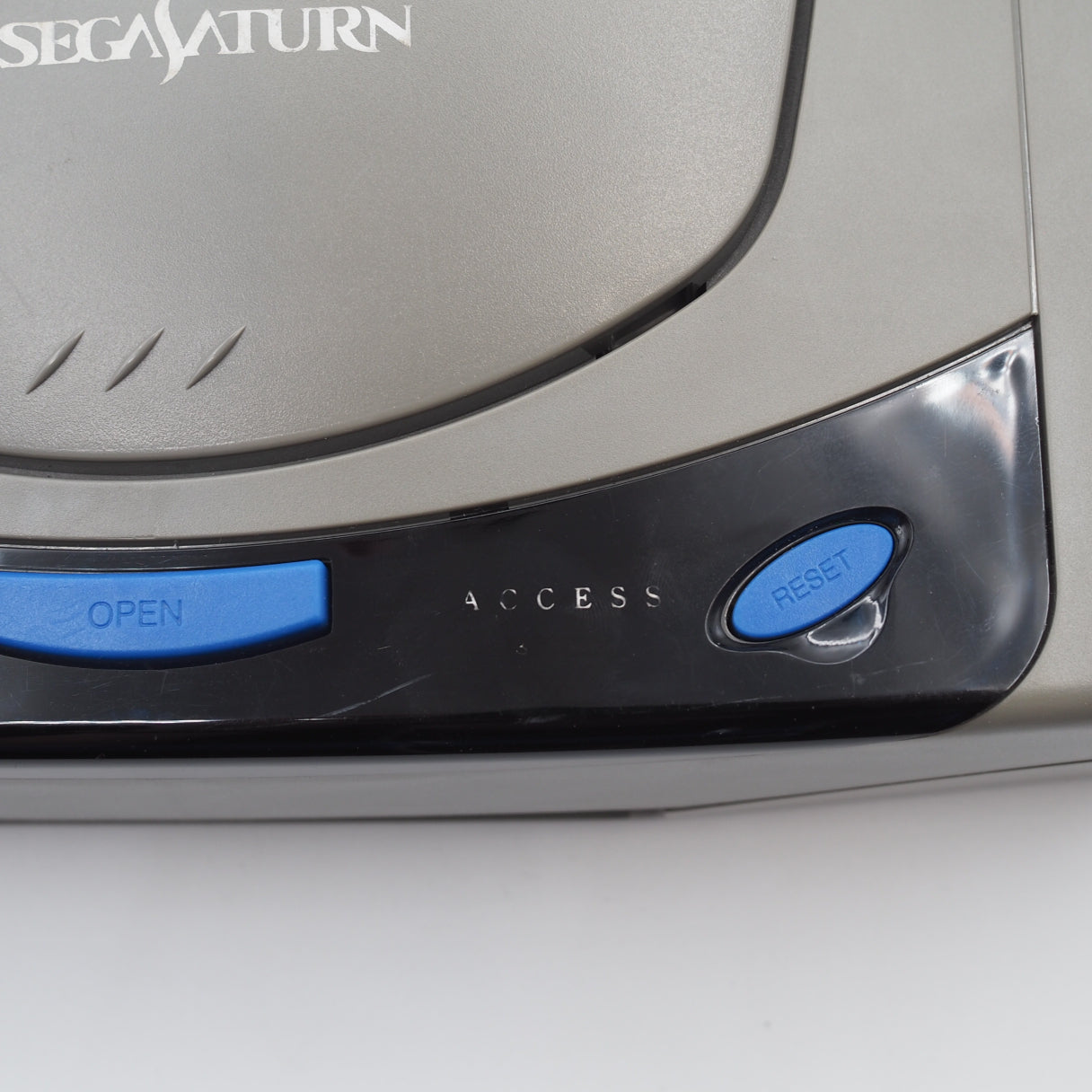 Used SEGA SATURN Console system Gray + 2 Controllers- The Original Challenger - Tested & Working