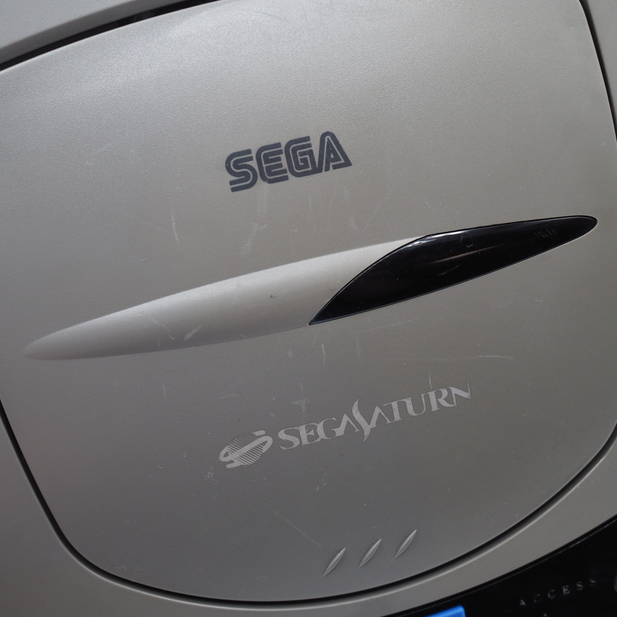 Used SEGA SATURN Console system Gray + 2 Controllers- The Original Challenger - Tested & Working