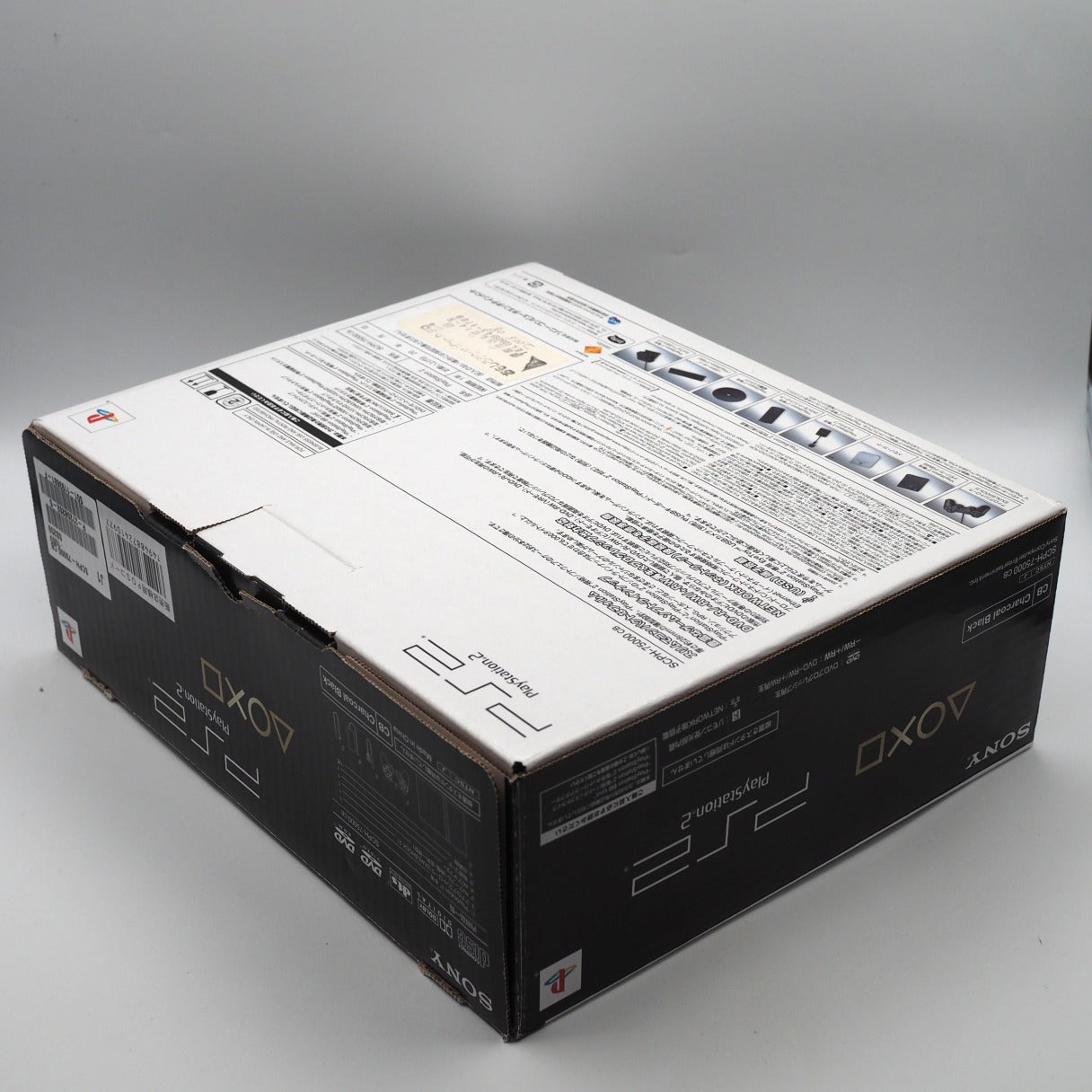 Used PS2 Console system SCPH-75000 CB Charcoal Black Boxed NTSC-J - Tested & Working