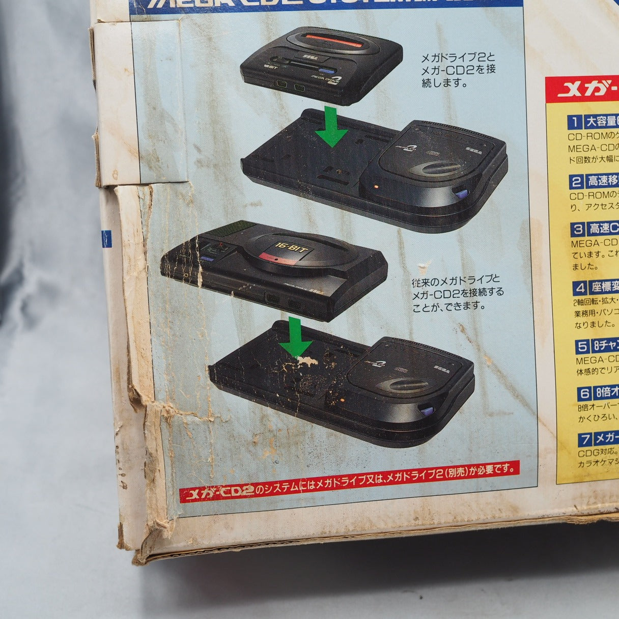 Used SEGA Mega CD 2 Console system HAA-2912 Boxed - Tested & Working