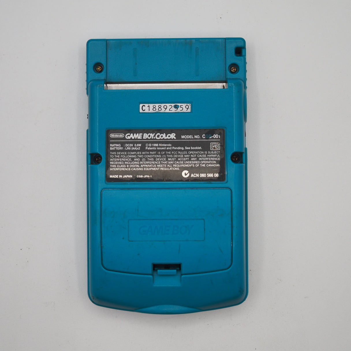 Used Nintendo GAME BOY COLOR BLUE CGB-001 Handheld Game Console - Tested & Working