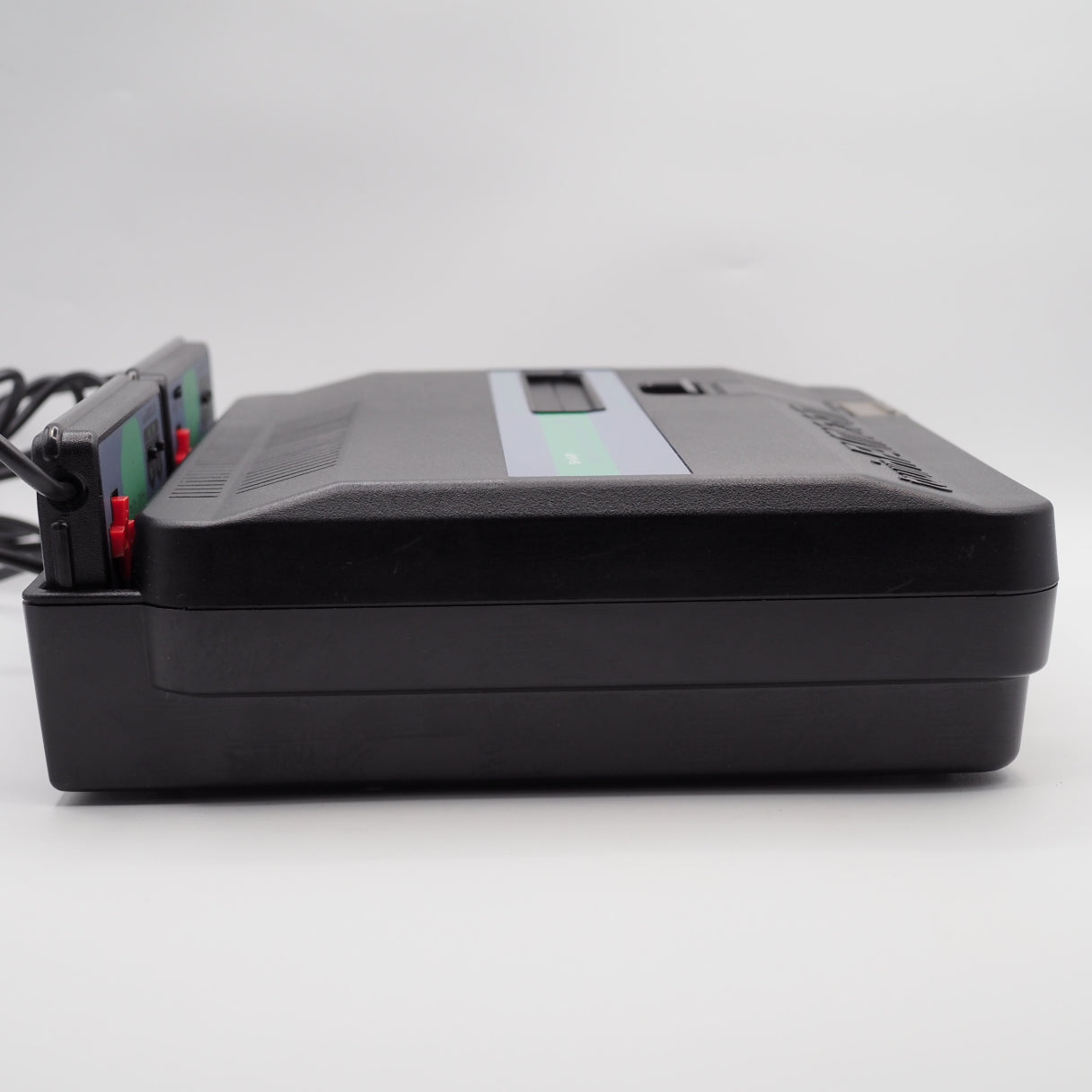Used Sharp Twin Famicom Black Console AN505BK New Rubber Belt replaced W/ Magnetic head protection sheet SET - Tested & Working