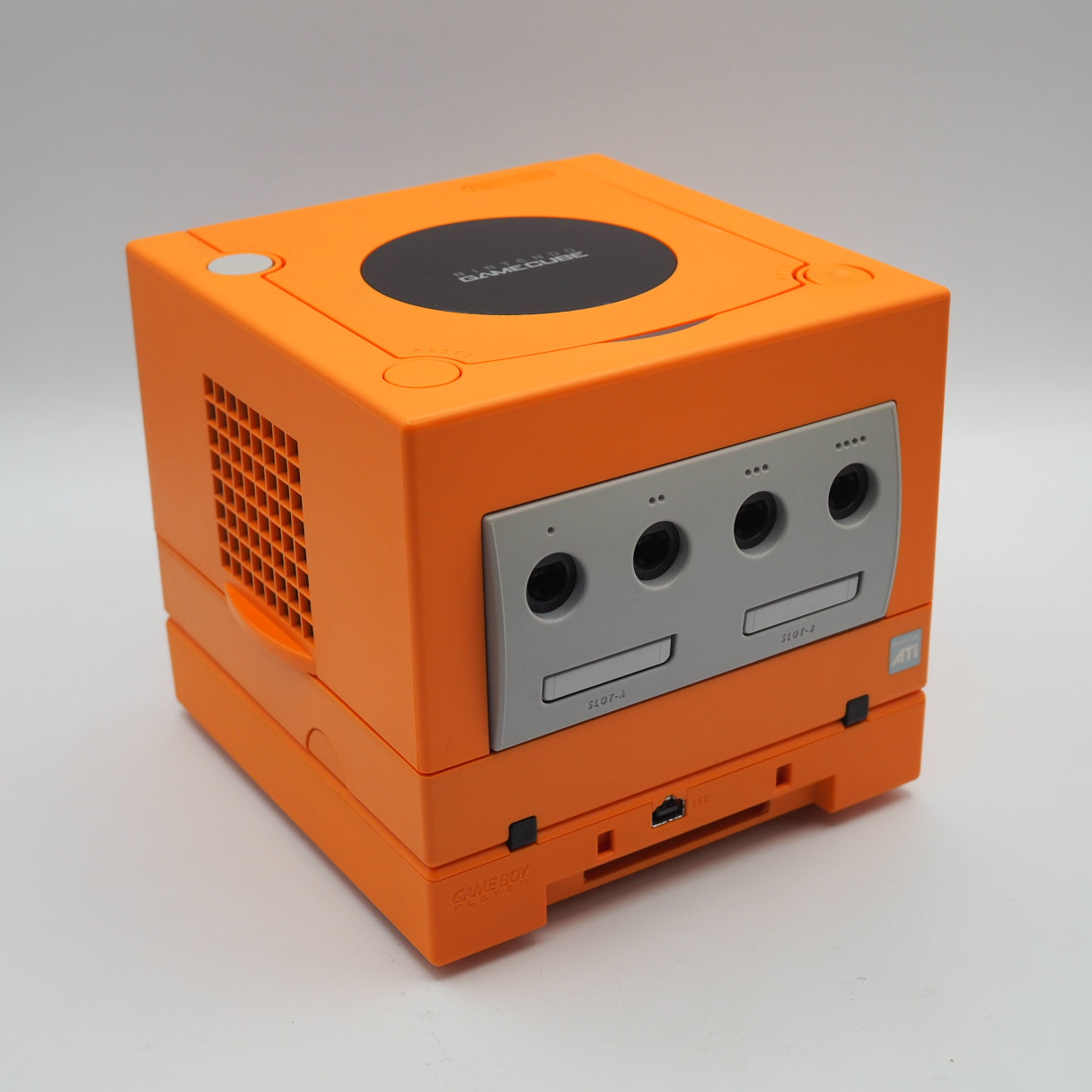 Used Nintendo GameCube Console System Orange + Game Boy Player SET NTSC-J NTSC-U/C *Modified - Tested & Working