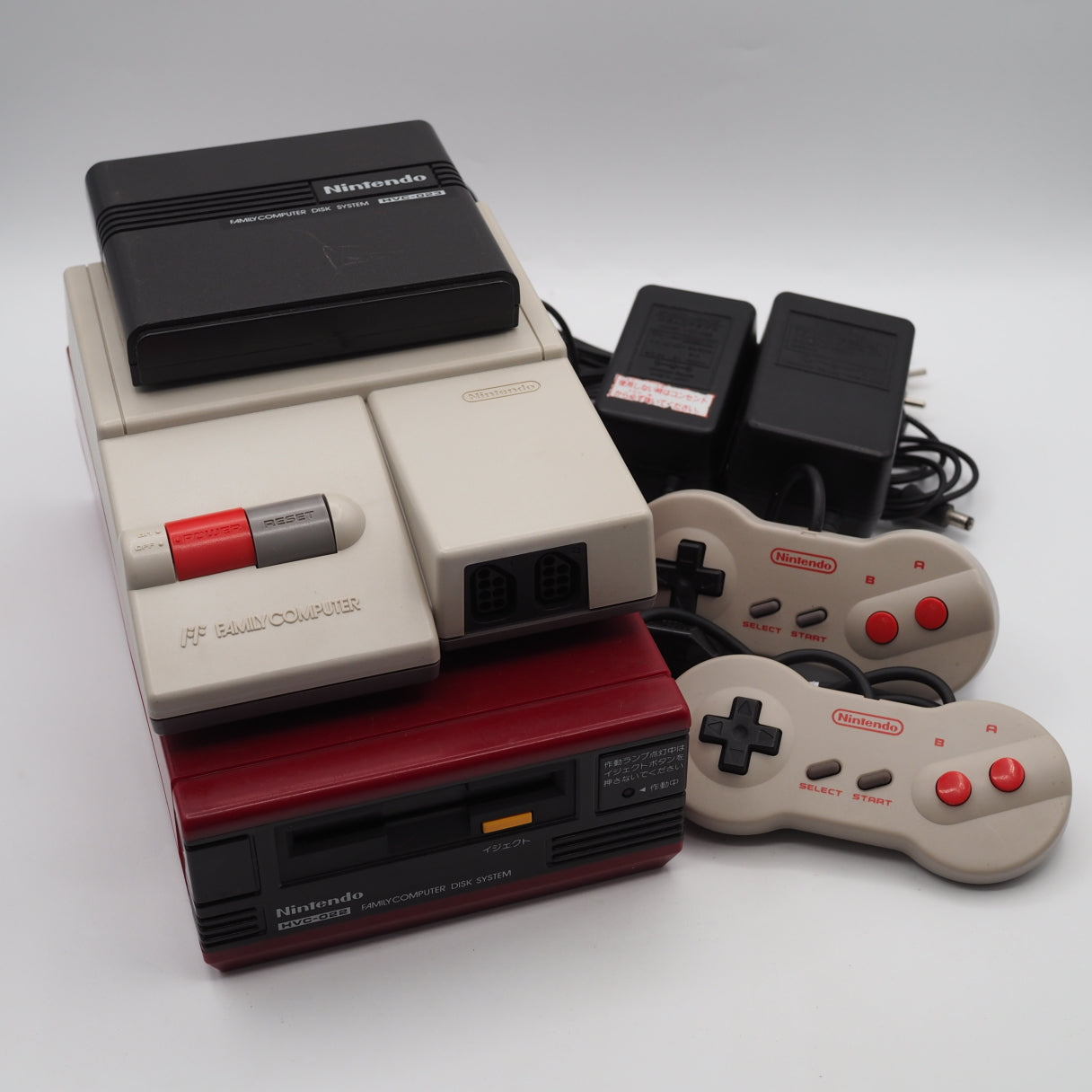 Used New Famicom & Disk System Set (Fully Serviced & Tested) - Tested & Working