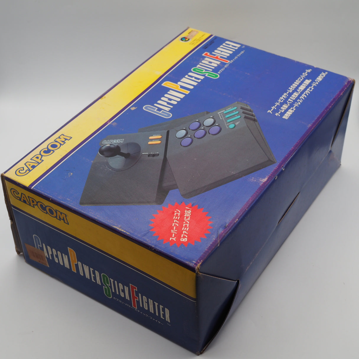 Used CAPCOM POWER STICK FIGHTE Famicom & Super Famicom Controller CPS-A10CA Boxed