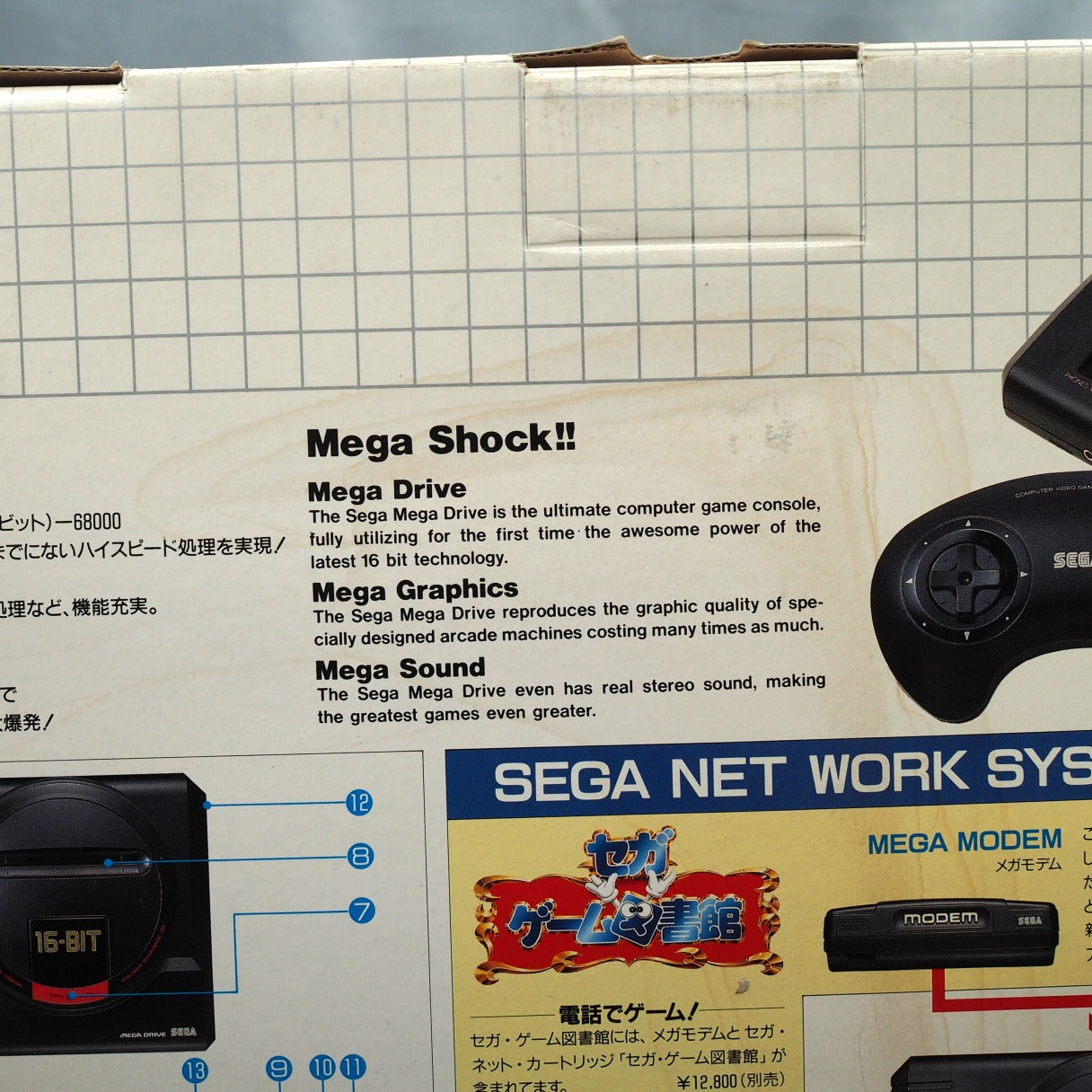 Mega Drive Console system HAA-2510 NTSC-J Boxed Used Tested Working