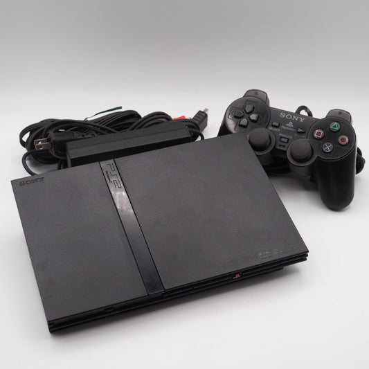 Used PS2 Console system SCPH-77000 CB Charcoal Black Boxed NTSC-J Tested Working