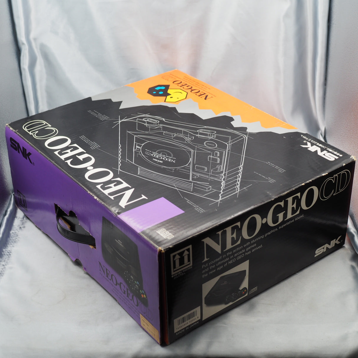 Neo Geo CD System CD-T01 Used Tested 2 Controllers Boxed W/ 2 Games