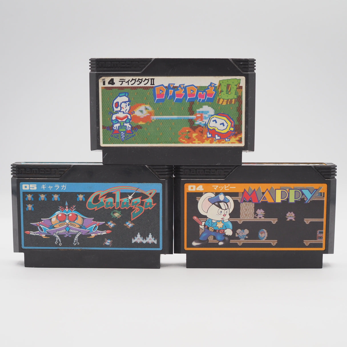 Used Nintendo New Famicom Console System HVC-101 + Namco Arcade Mix Games SET