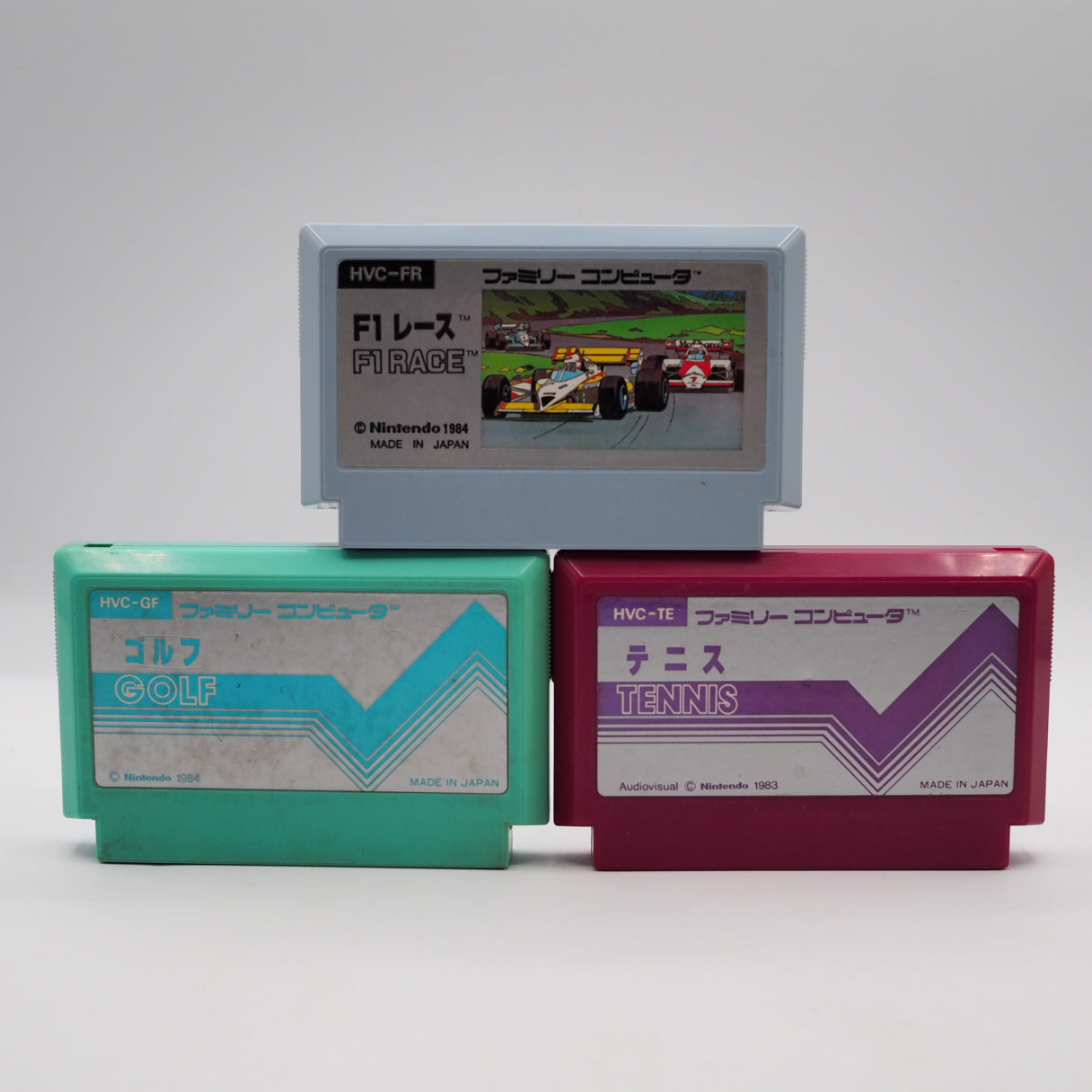 Used Nintendo New Famicom Console System HVC-101 + Sports Classics Games SET