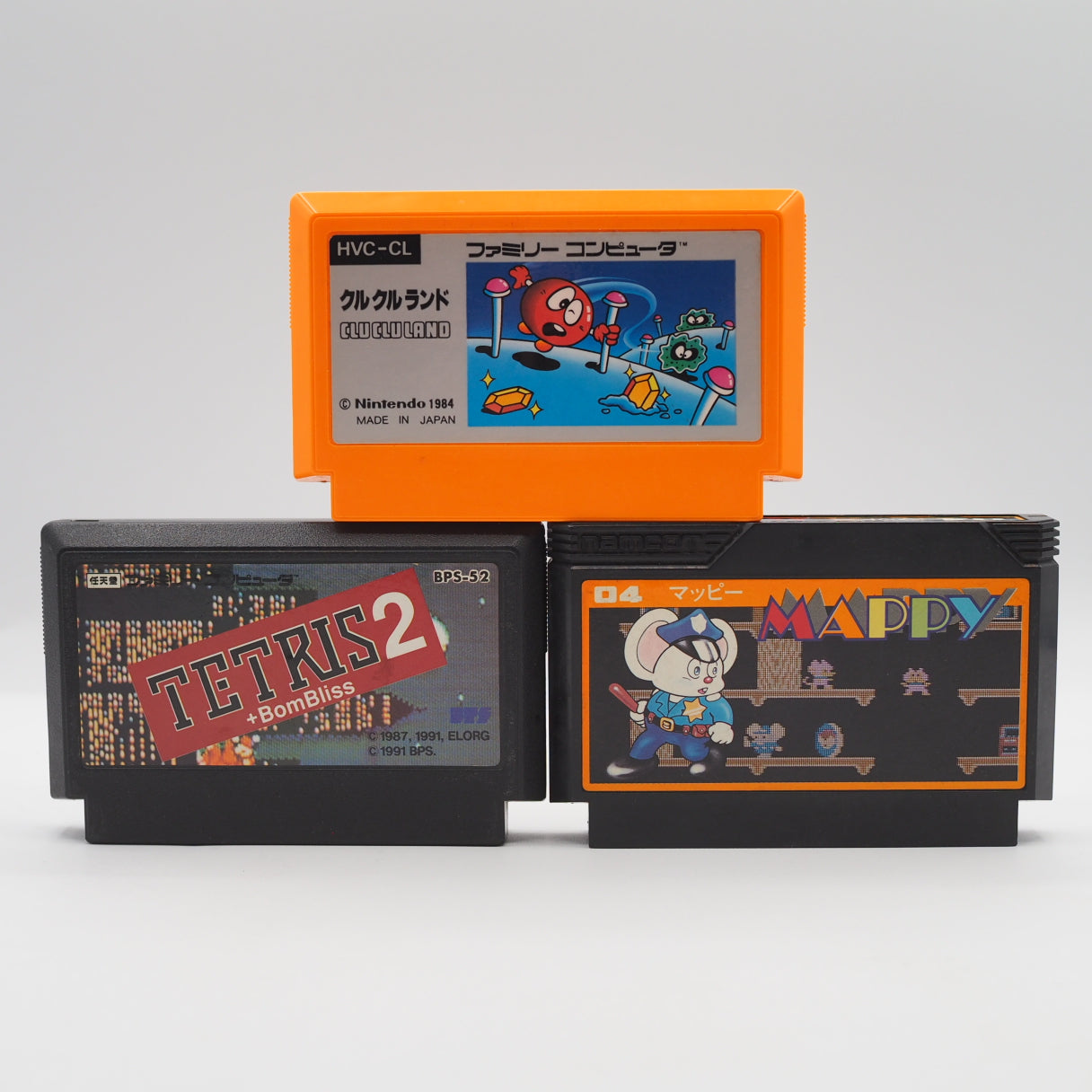Used Nintendo New Famicom Console System HVC-101 + Puzzle & Quick Brain Games SET