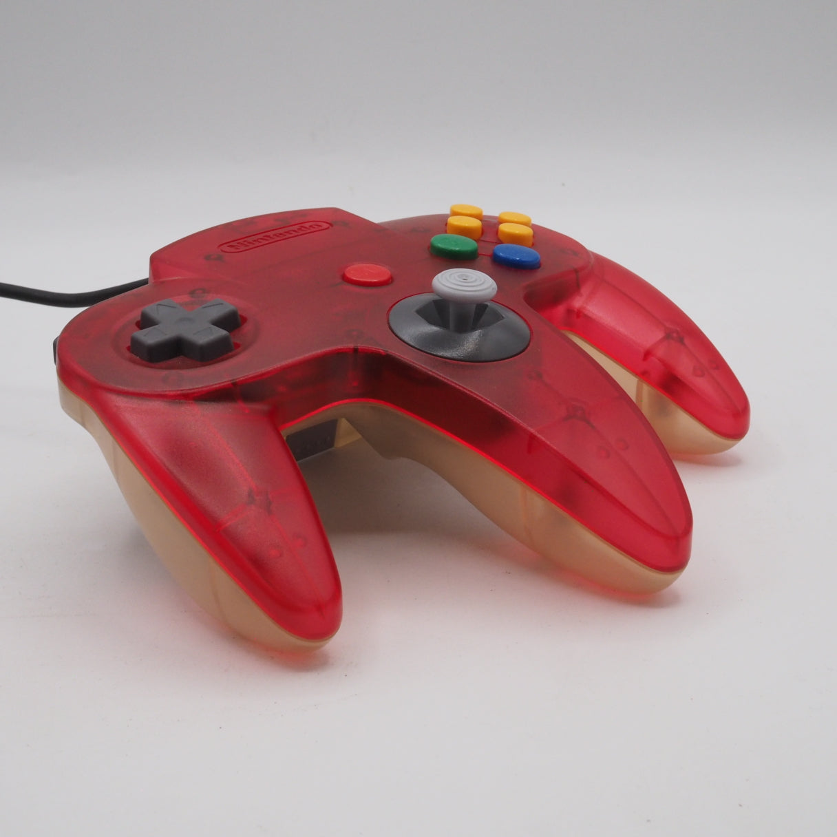Used Nintendo 64 Controller only NUS-005 Clear Red - Tested & Working