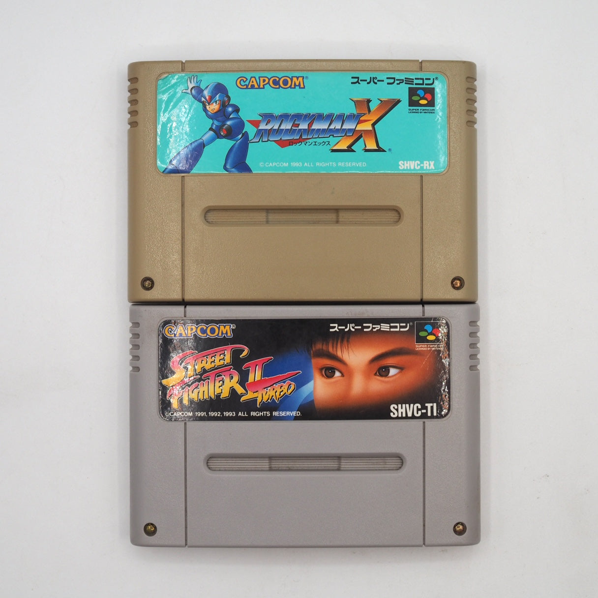 Used Nintendo Super Famicom Console CAPCOM 2-Game Bundle