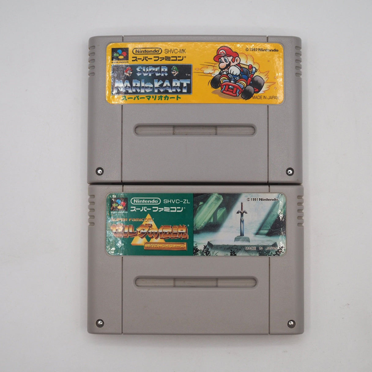 Used Nintendo Super Famicom Console System The Legend of Zelda: A Link to the Past & Super Mario Kart Bundle