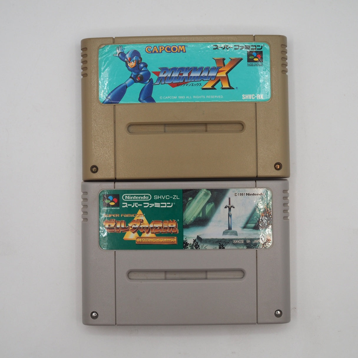 Used Nintendo Super Famicom Console Rockman X & Zelda: A Link to the Past Bundle