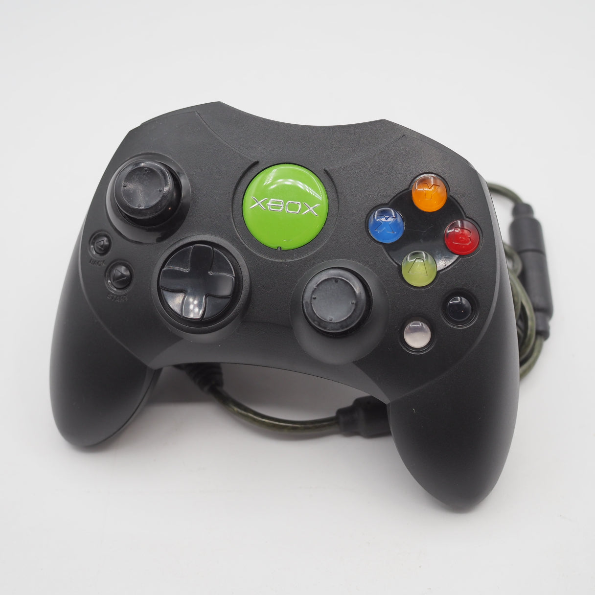 Used Microsoft Xbox Controller Black For Original Xbox - Tested & Working