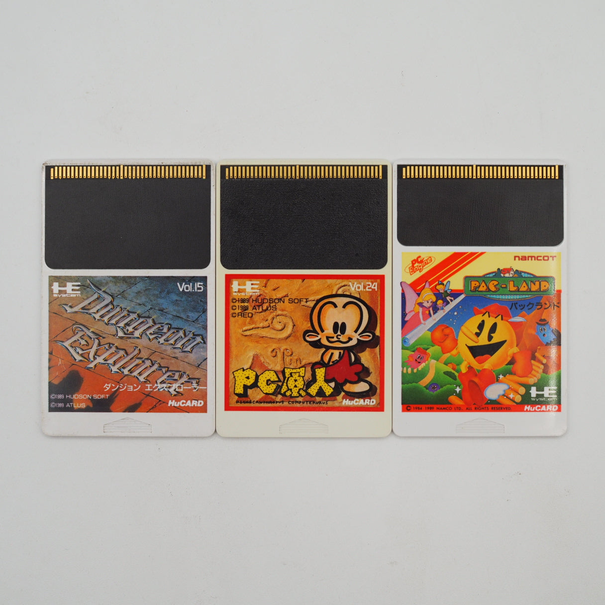 NEC PC Engine Console PI-TG001 w/ Dungeon Explorer, PC Genjin & Pac-Land Bundle Used