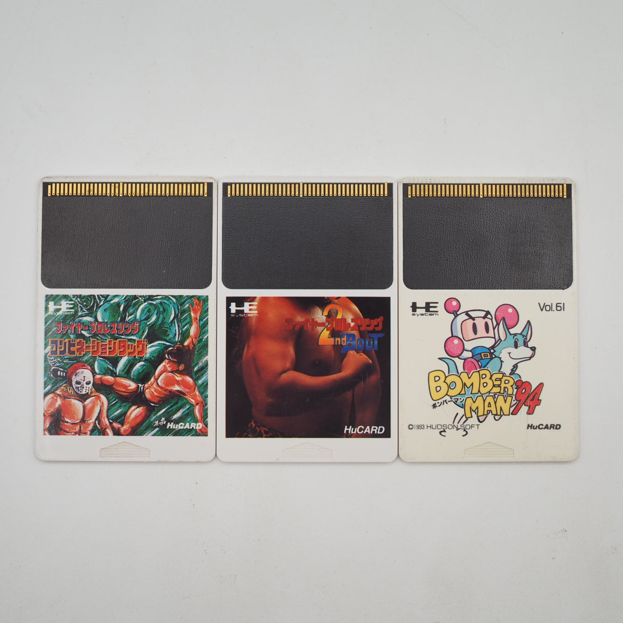 NEC PC Engine PI-TG001 Console w/ Fire Pro Wrestling, Fire Pro Wrestling 2 & Bomberman ’95 Bundle Used