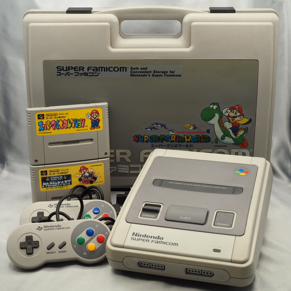 Nintendo Super Famicom Console + Carry Case NTSC-J Tested Choose Game Set