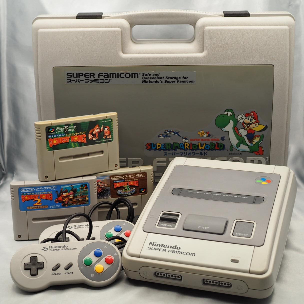 Nintendo Super Famicom Console + Carry Case NTSC-J Tested Choose Game Set
