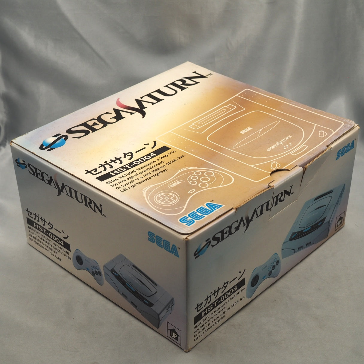 SEGA SATURN Console system Gray HST-3210 Boxed - Tested & Working