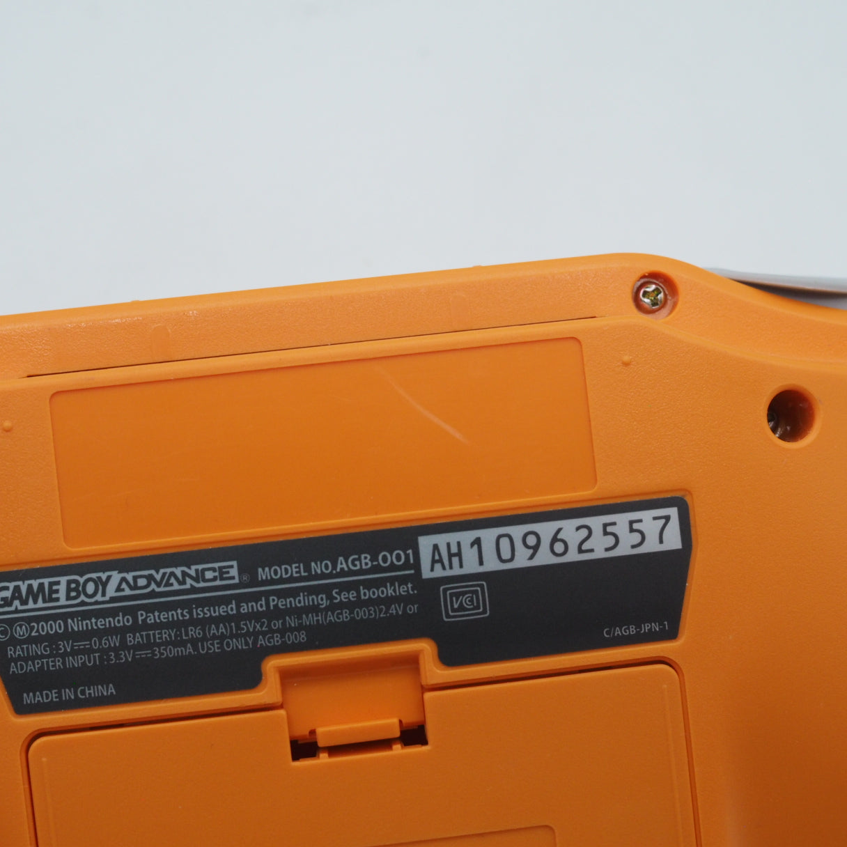 Used Nintendo Game Boy Advance Handheld Console Orange AGB-001 - Tested & Working