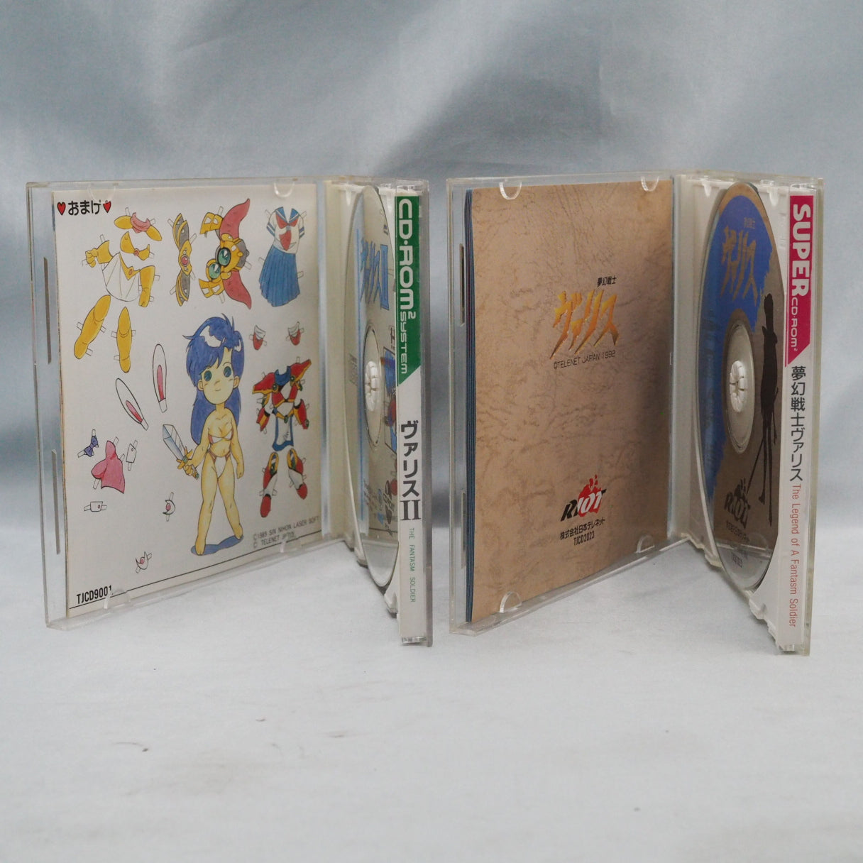 Used The Fantasm Soldier Valis Series SET 4 Games - Tested & Working