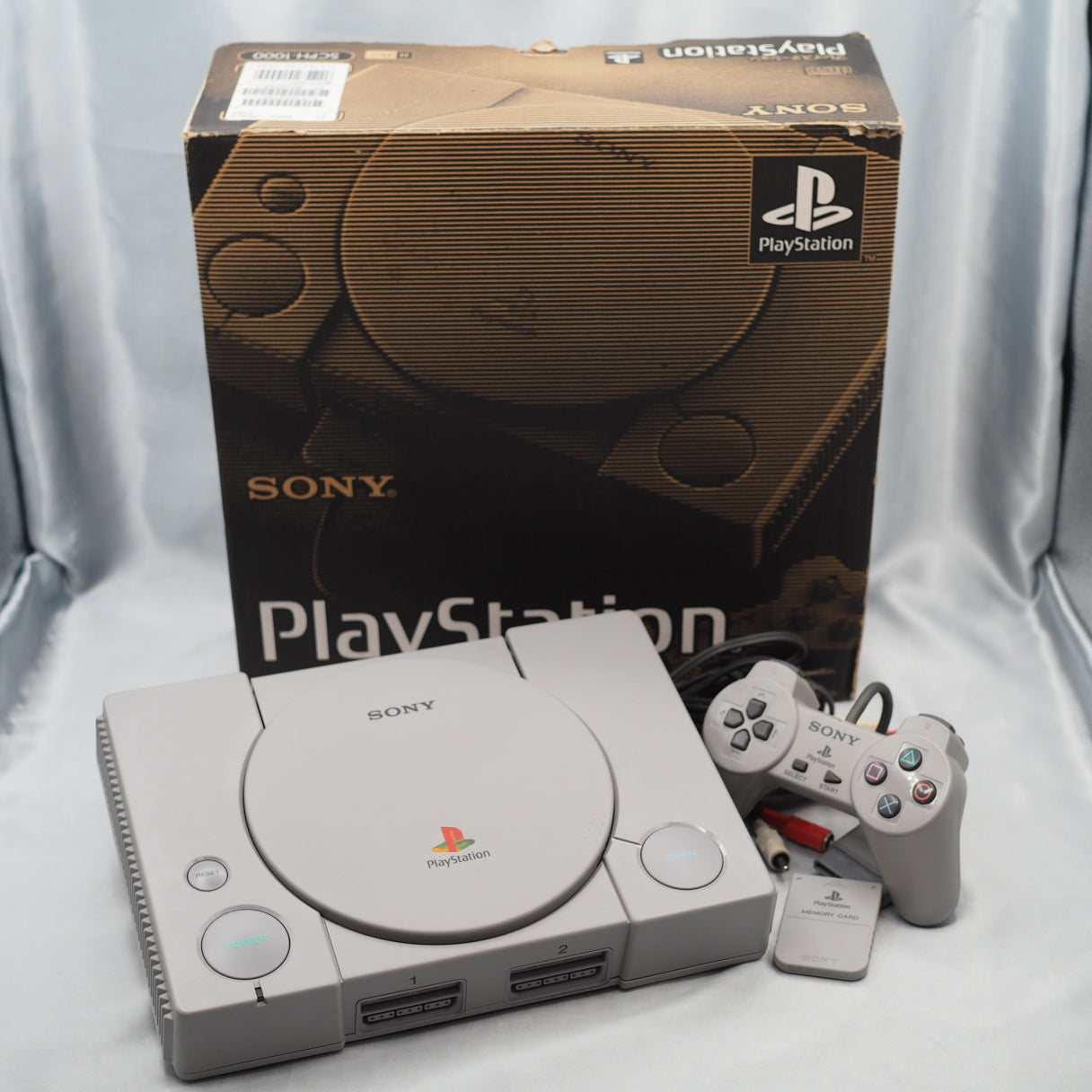PS1 Console system SCPH-1000 Boxed NTSC-J + Memory Card SET