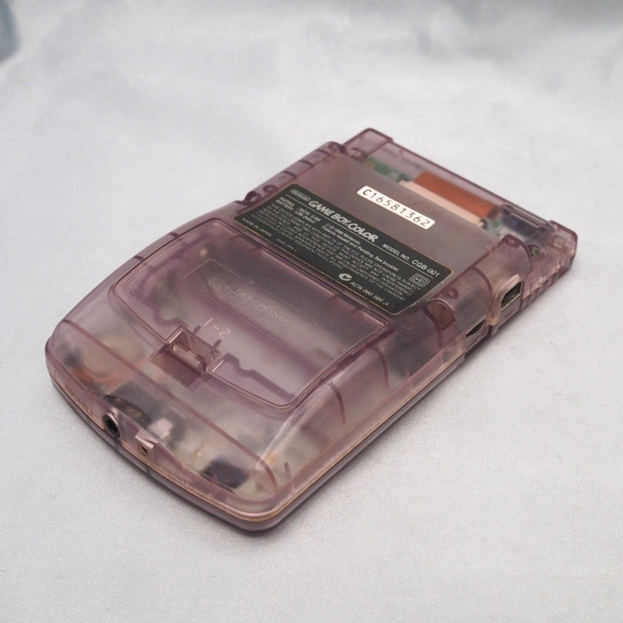 Nintendo GAME BOY COLOR Clear Purple CGB-001 Handheld System Boxed