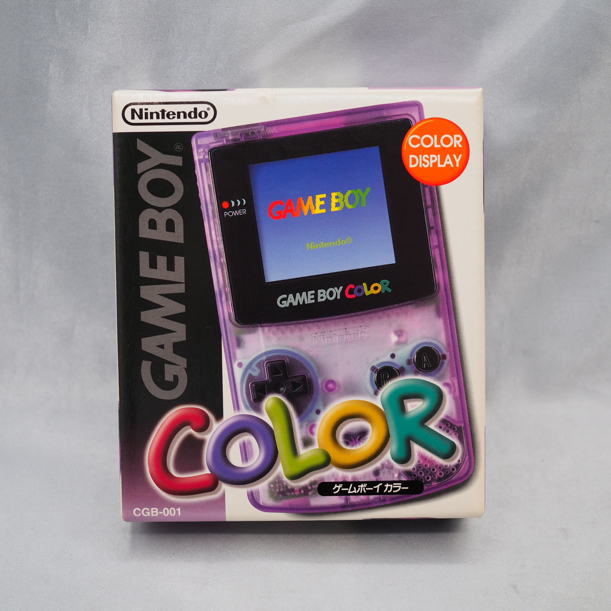 Nintendo GAME BOY COLOR Clear Purple CGB-001 Handheld System Boxed