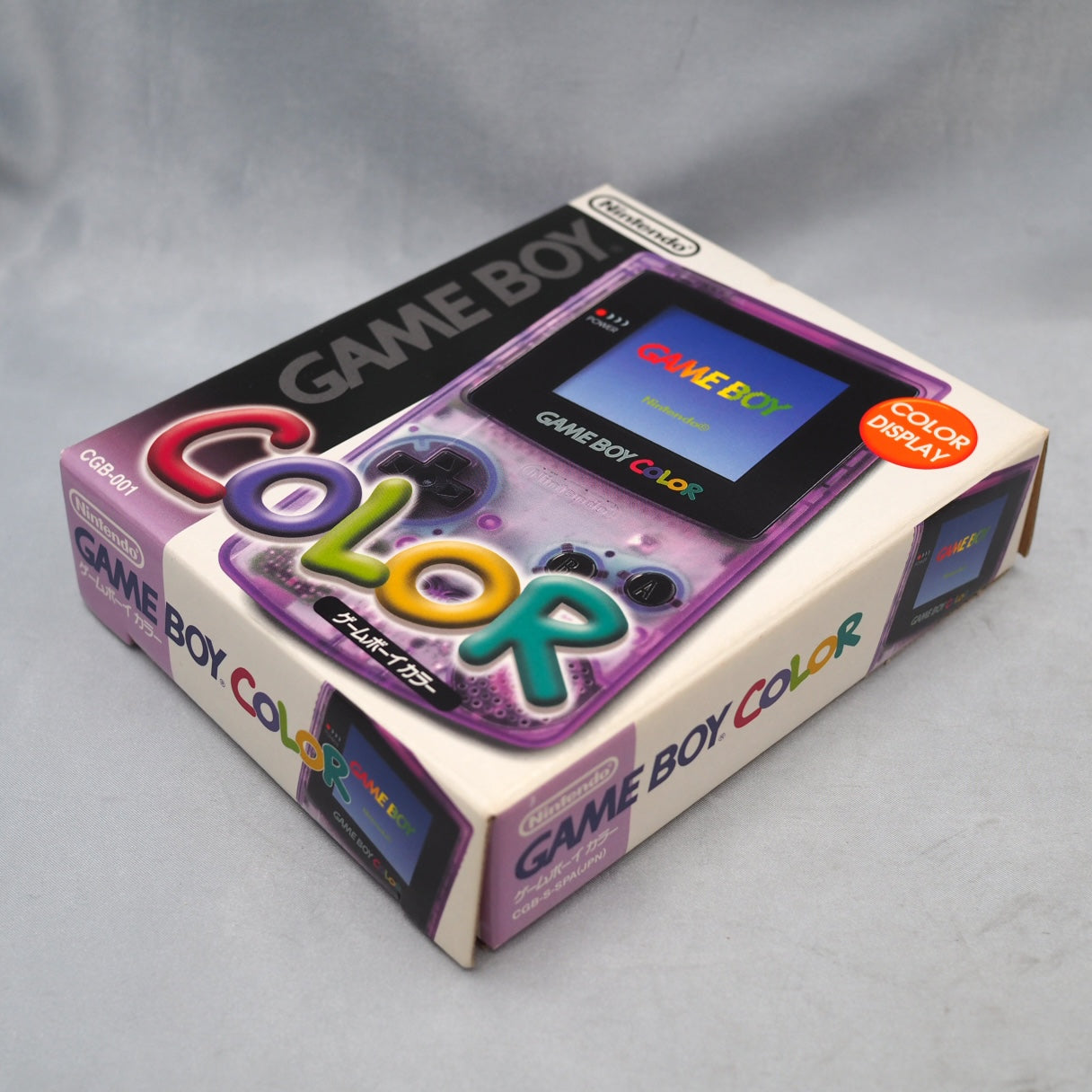 Nintendo GAME BOY COLOR Clear Purple CGB-001 Handheld System Boxed