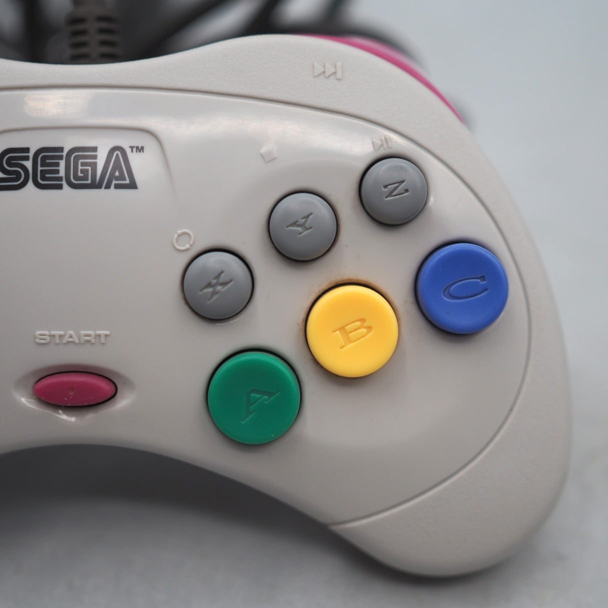 Used SEGA SATURN Controller HSS-0101 White - Tested & Working