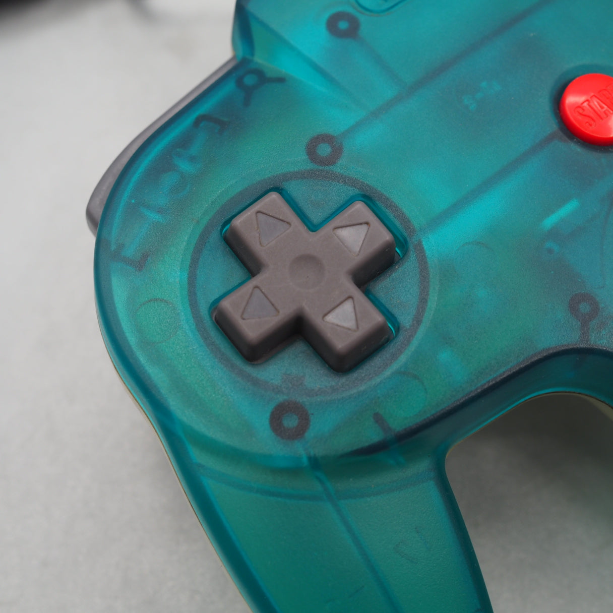 Used Nintendo 64 CONTROLLER Bros CLEAR BLUE NUS-005 (Official Control Pad) - Tested & Working