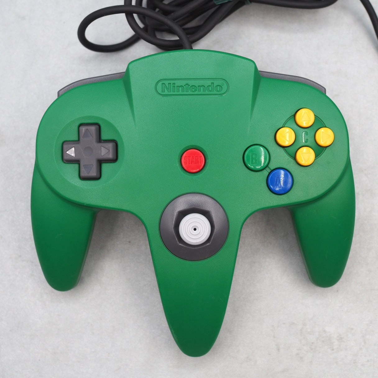 Used Nintendo 64 CONTROLLER Bros GREEN NUS-005 (Official Control Pad) - Tested & Working