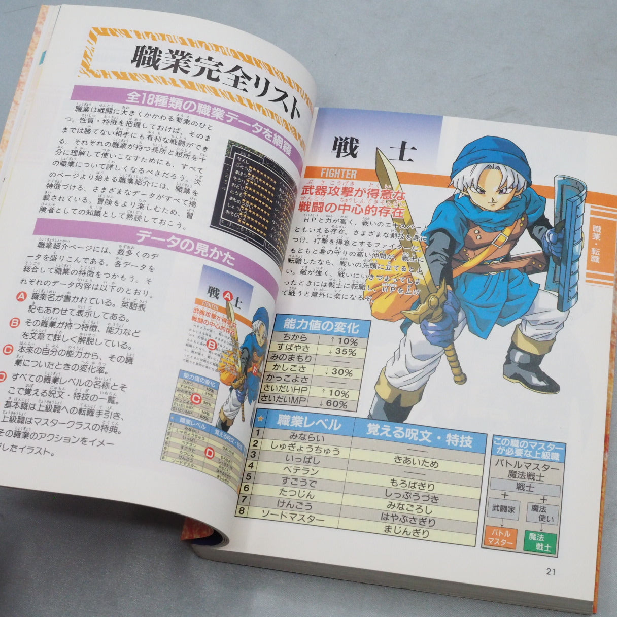 Used DRAGON QUEST VI 6 Official Guide Book 1&2 Set w/Map - Tested & Working