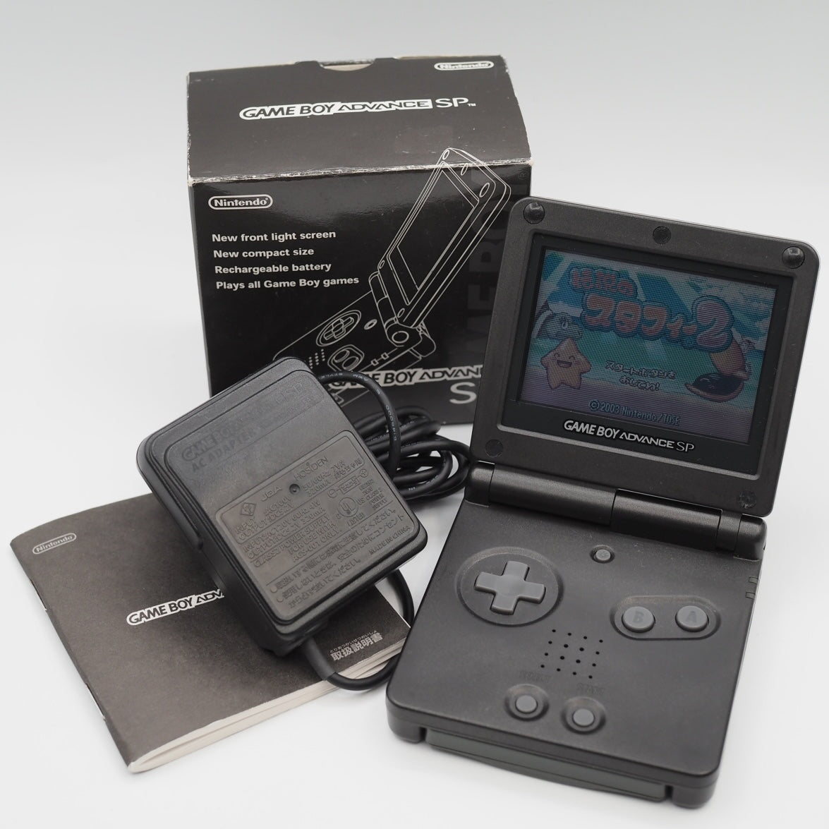 Nintendo Game Boy Advance SP AGS-001 Boxed Onyx Black