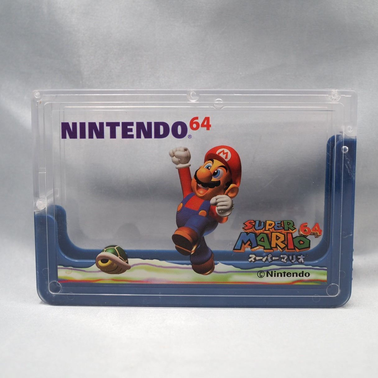 Cartridge Case For Nintendo 64 Super Mario 64 Blue